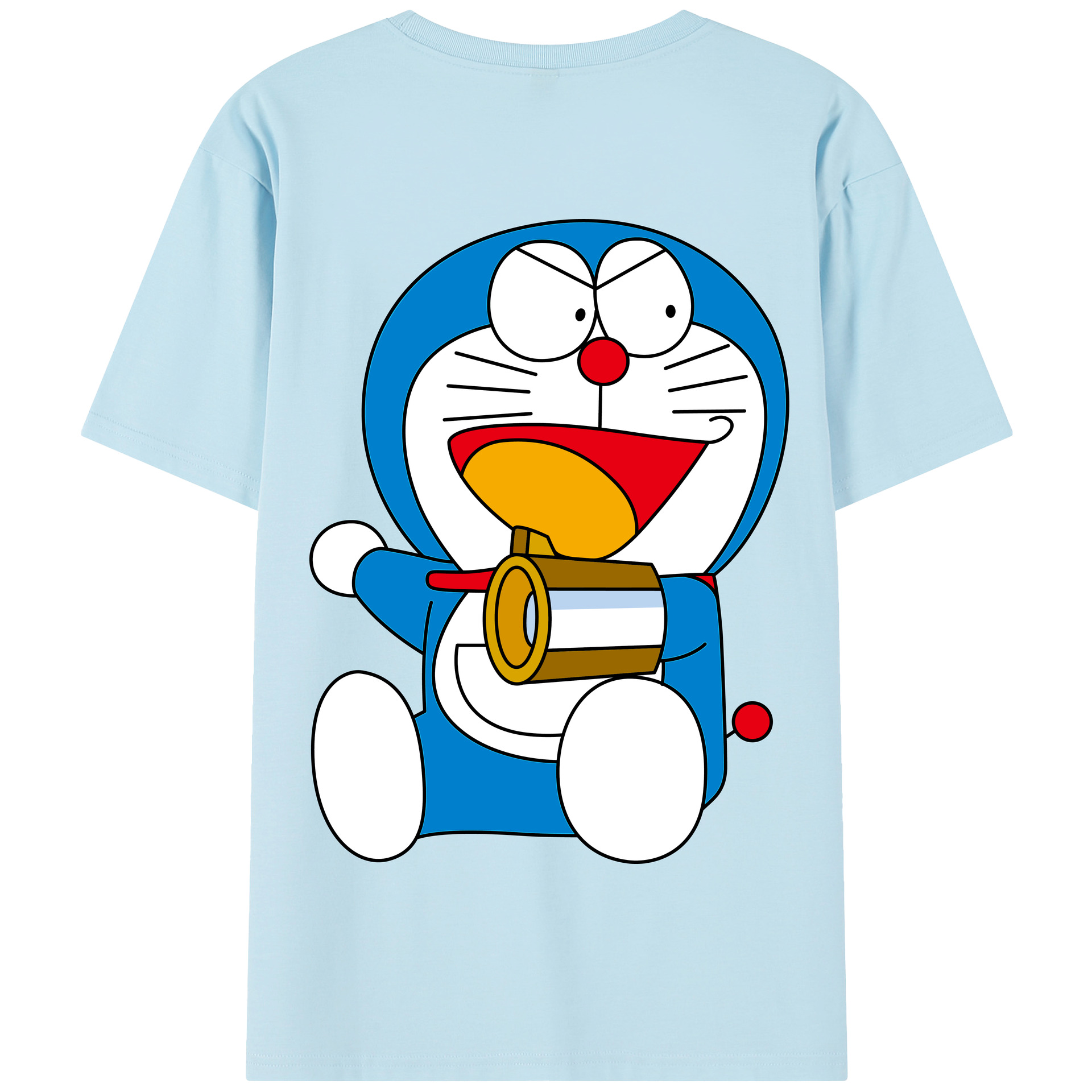 （画像用） ドラえもん Doraemon 綿100％半袖Tシャツ（背面プリント）